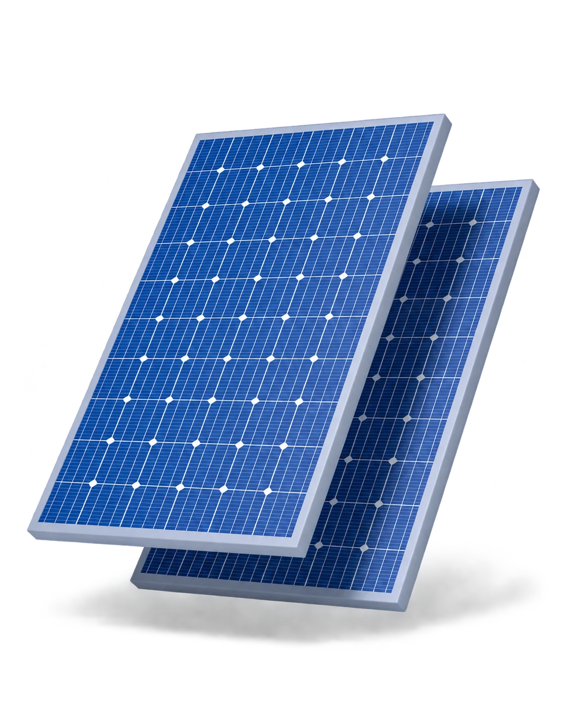 Placas solares originais isoladas